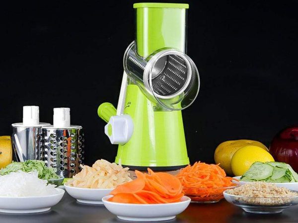Manual Vegetable Cutter & Slicer – Multifunctional Round Kitchen Gadget, Food Processor, Blender & Chopper