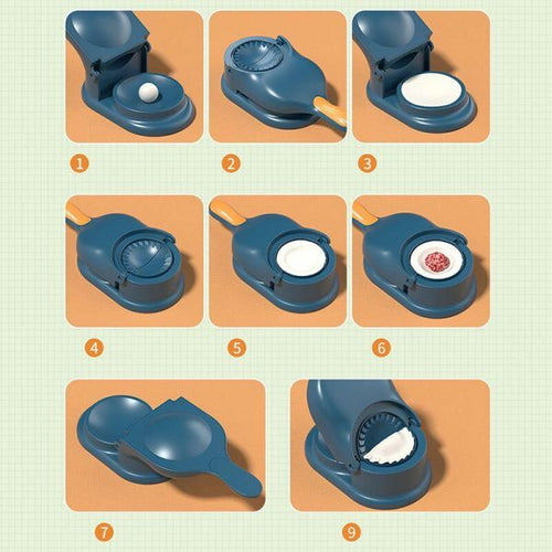 (Pack of 2 ) 2-in-1 Dumpling & Samosa Maker – High-Quality Kitchen Tool (Random Color, Without Box)