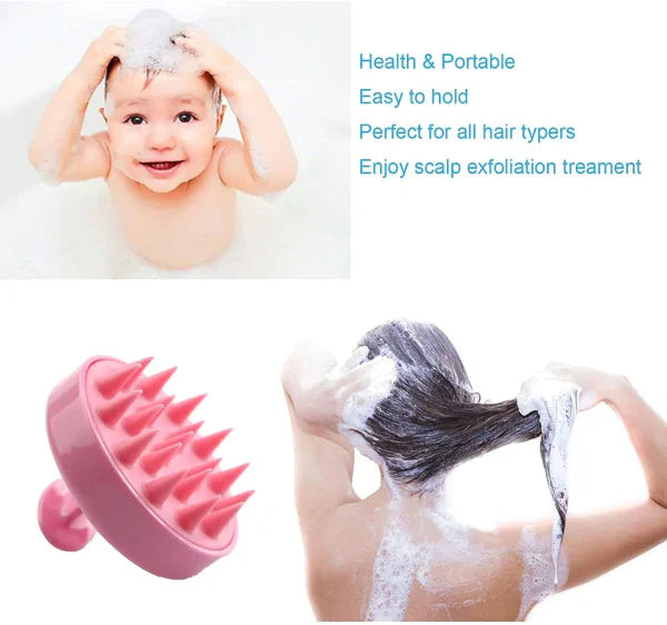 ( 2 Piece ) Scalp Shampoo Massager Brush – Soft Bristle Hair Scrubber for All Hair Types