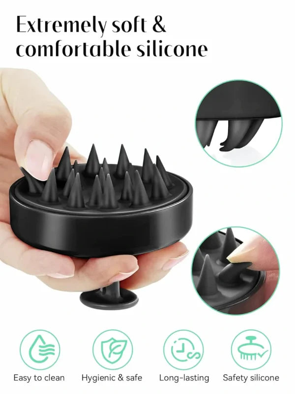 ( 2 Piece ) Scalp Shampoo Massager Brush – Soft Bristle Hair Scrubber for All Hair Types