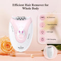 Daling DL-6032 Cordless Ladies Epilator – Rechargeable, Painless Hair Removal with 2-Speed Adjustment | Compact & Easy-to-Use for Legs, Arms & Underarms