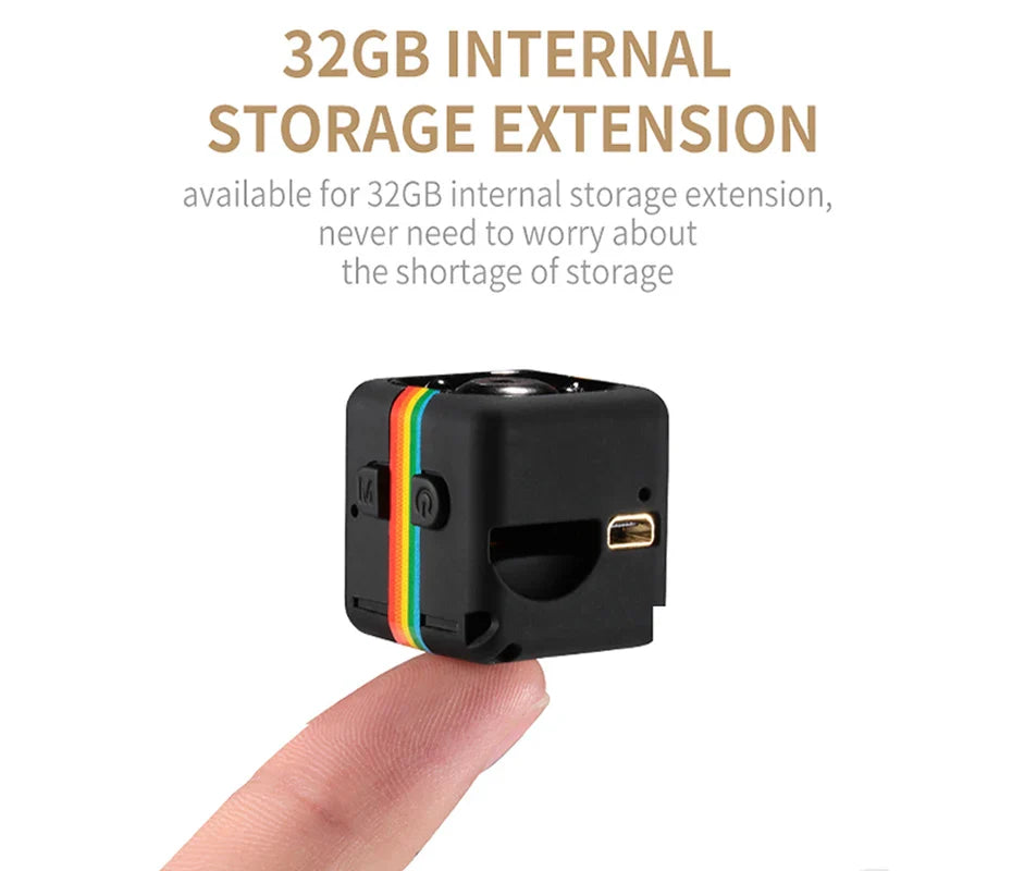 SQ11 Mini Camera – HD 1080P Sensor, Night Vision, Motion Detection DVR, Micro Sport DV Video Camcorder