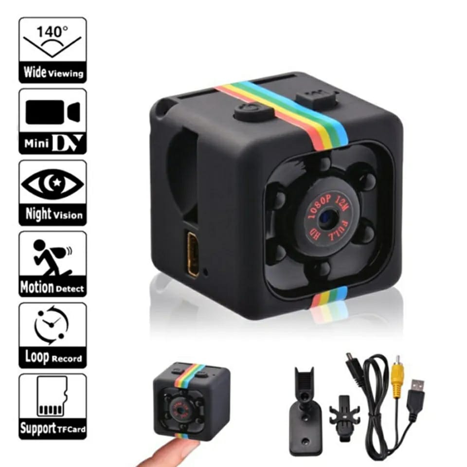 SQ11 Mini Camera – HD 1080P Sensor, Night Vision, Motion Detection DVR, Micro Sport DV Video Camcorder