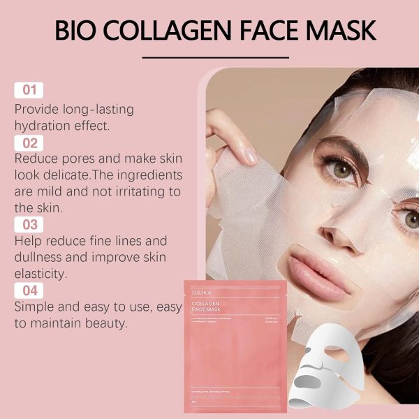 1 Pc Bio-Collagen Real Deep Hydrating Overnight Facial Sheet Mask