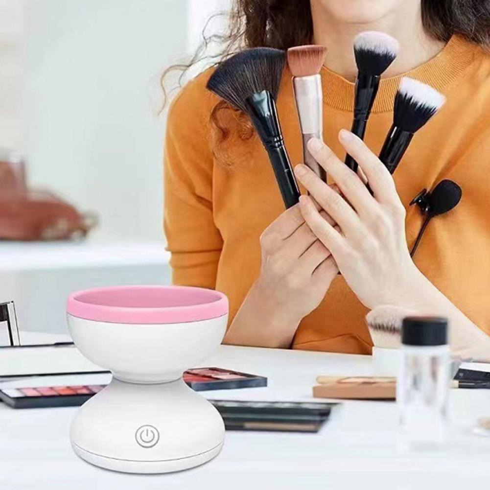 Electric Makeup Brush Cleaner Machine – Gentle & Efficient USB-Powered Scrubber for Fast Brush Cleaning