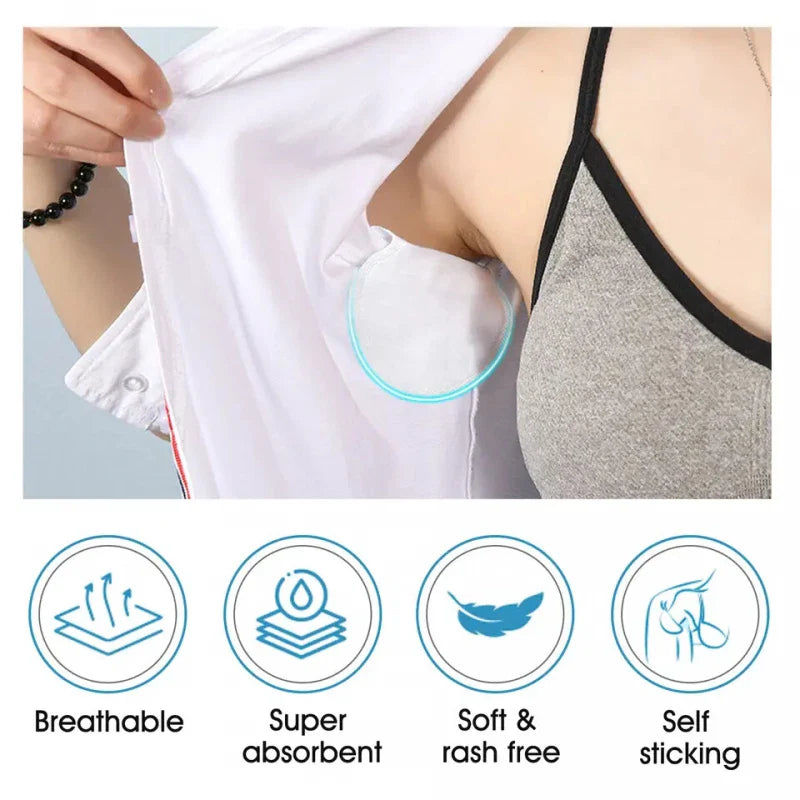 10pcs (5 Pairs) Underarm Sweat Pads – Clothing Shields for Armpit Care, Sweat & Odor Absorption | Antiperspirant & Deodorant Protectors