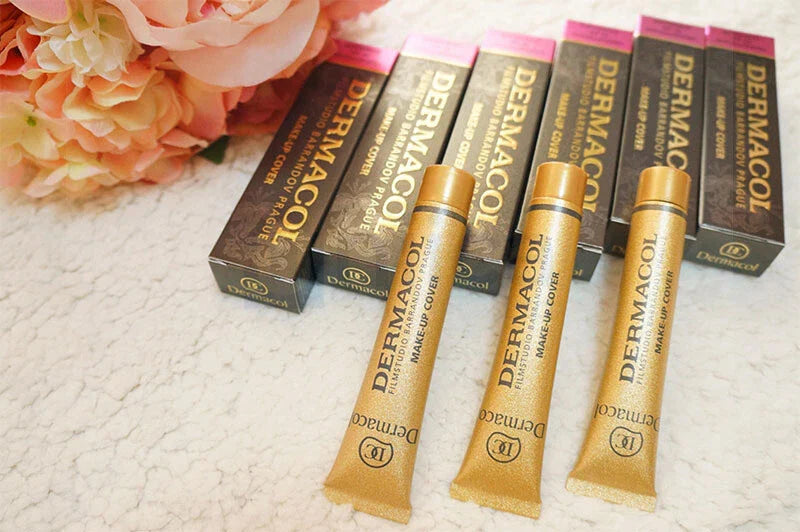 Dermacol Make-up Cover Foundation 30g – Ivory & Fair Shades – Full Coverage, Waterproof, Matte Finish