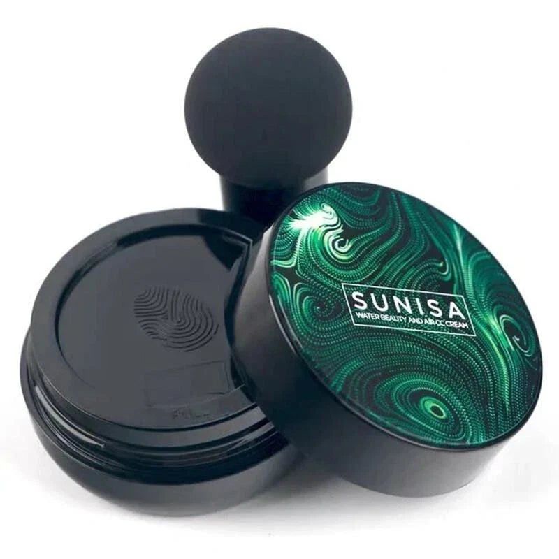 Sunisa Waterproof Air Cushion Foundation – BB & CC Cream with Hydrating Formula & Mushroom Head Applicator