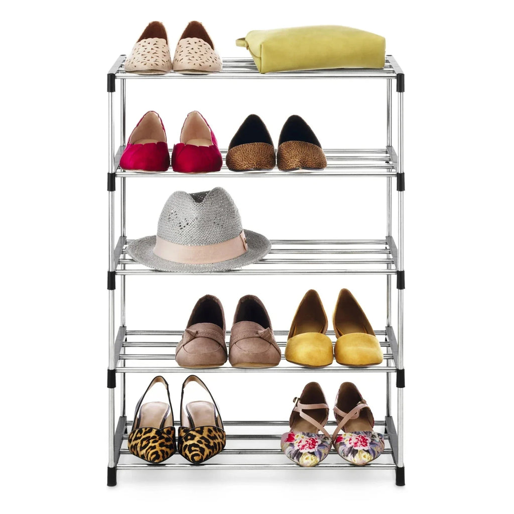 5 Layer Stainless Steel Layer Shoe Rack