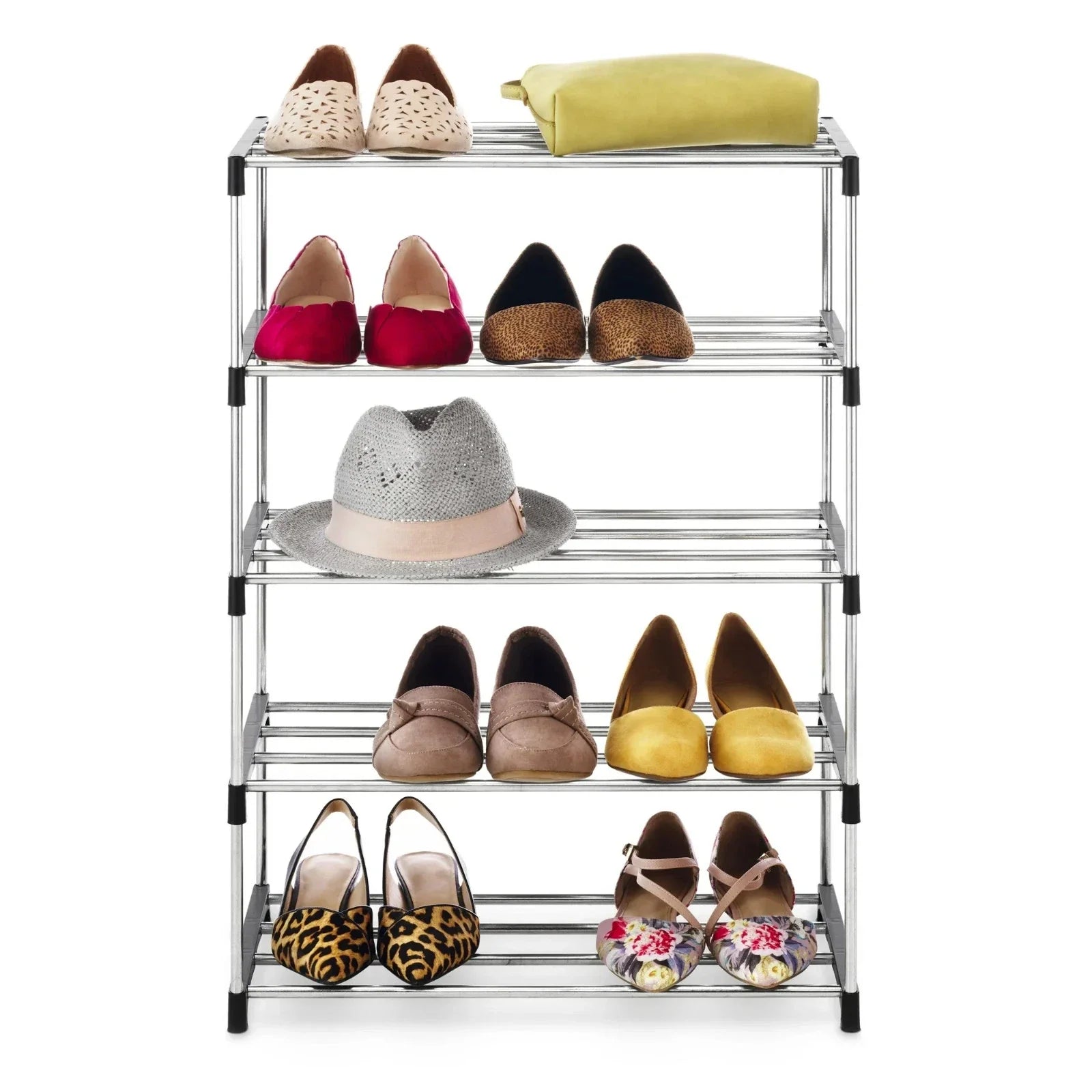 5 Layer Stainless Steel Layer Shoe Rack