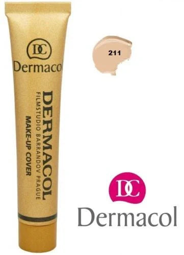 Dermacol Make-up Cover Foundation 30g – Ivory & Fair Shades – Full Coverage, Waterproof, Matte Finish