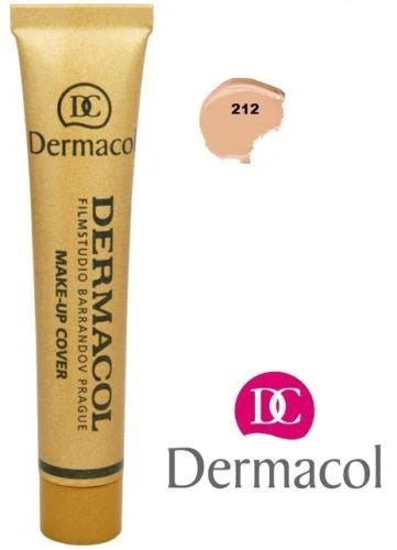 Dermacol Make-up Cover Foundation 30g – Ivory & Fair Shades – Full Coverage, Waterproof, Matte Finish